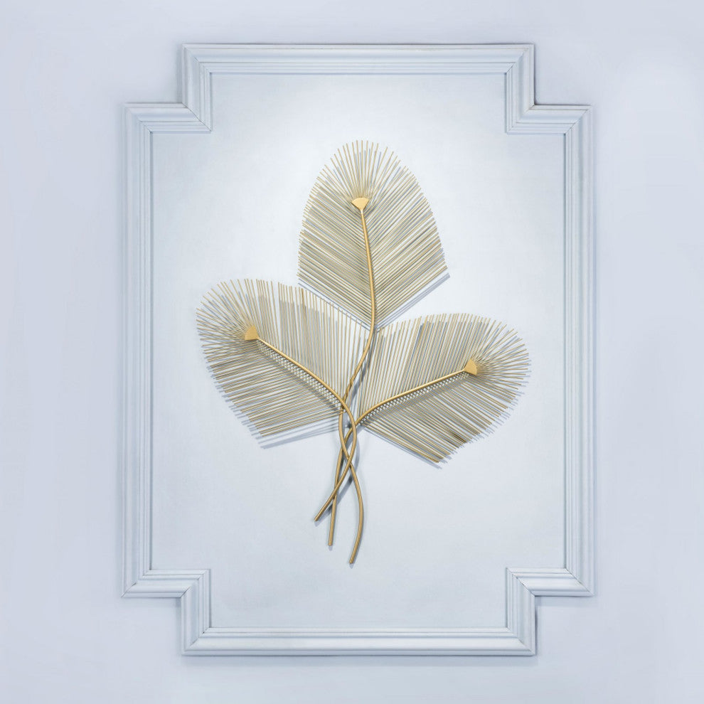 Wall Art, Steel Metal, Gold, Living Lounge Cafe Room Hotel Lobby Hospitality