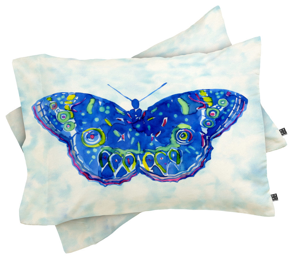 Deny Designs CayenaBlanca Watercolour Butterfly Pillowcase