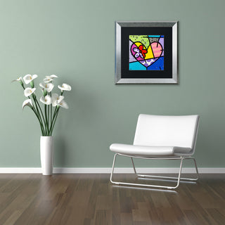 Roberto Rafael 'Big Heart III' Matted Framed Art