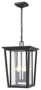 Zlite 571CHB-ORB 2-Light Outdoor Chain Mount Ceiling Fixture, Clear