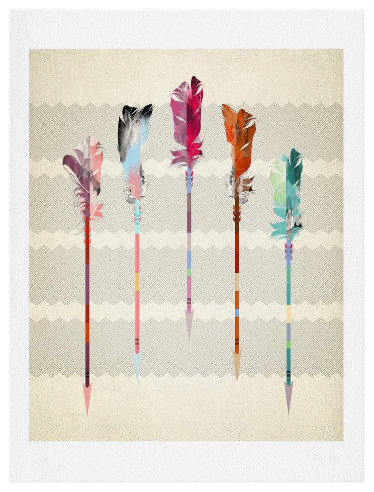 Deny Designs Iveta Abolina Feathered Arrows Art Print