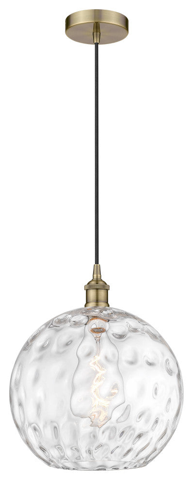 Innovations 616-1P-AB-G1215-12-LED 1-Light Mini Pendant, Antique Brass