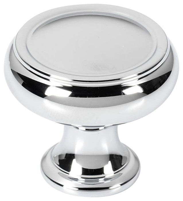 Alno, Cabinet Knob, Polished Chrome, 1"x1"x1"