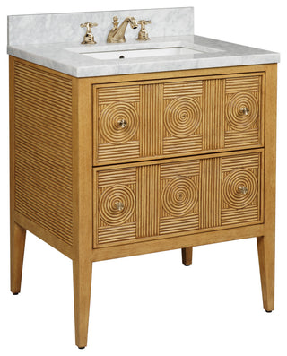 Santos 28" Sea Sand Vanity with Rectangular Undermount Sink