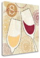 "Wine Script II" By Veronique Charron, Giclee Print on Gallery Wrap Canvas