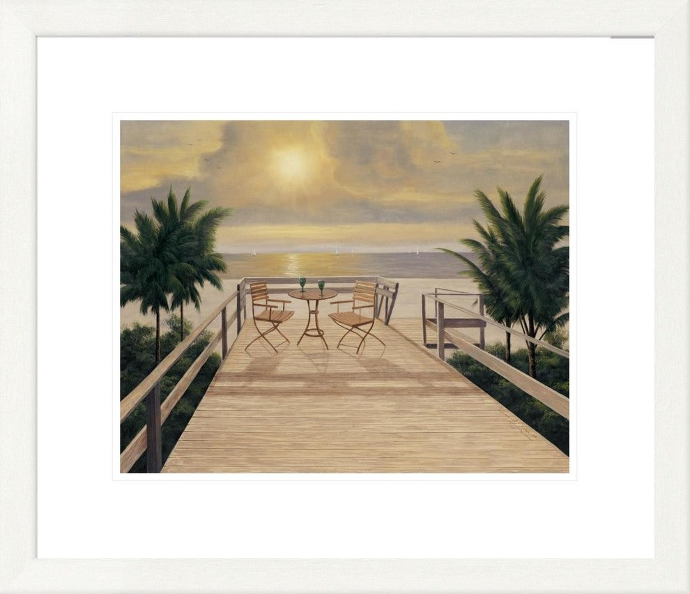 "Sunset Dreams" Framed Digital Print by Diane Romanello, 25x21"