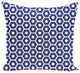 Honeycomb Pop Geometric Print Pillow, Blue Suede , 16"x16"