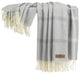 Montauk Stripe Herringbone Throw, Pebble