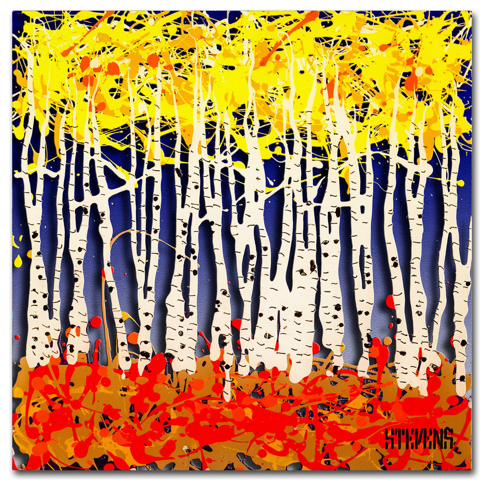''White Aspens'' Canvas Art by Roderick Stevens