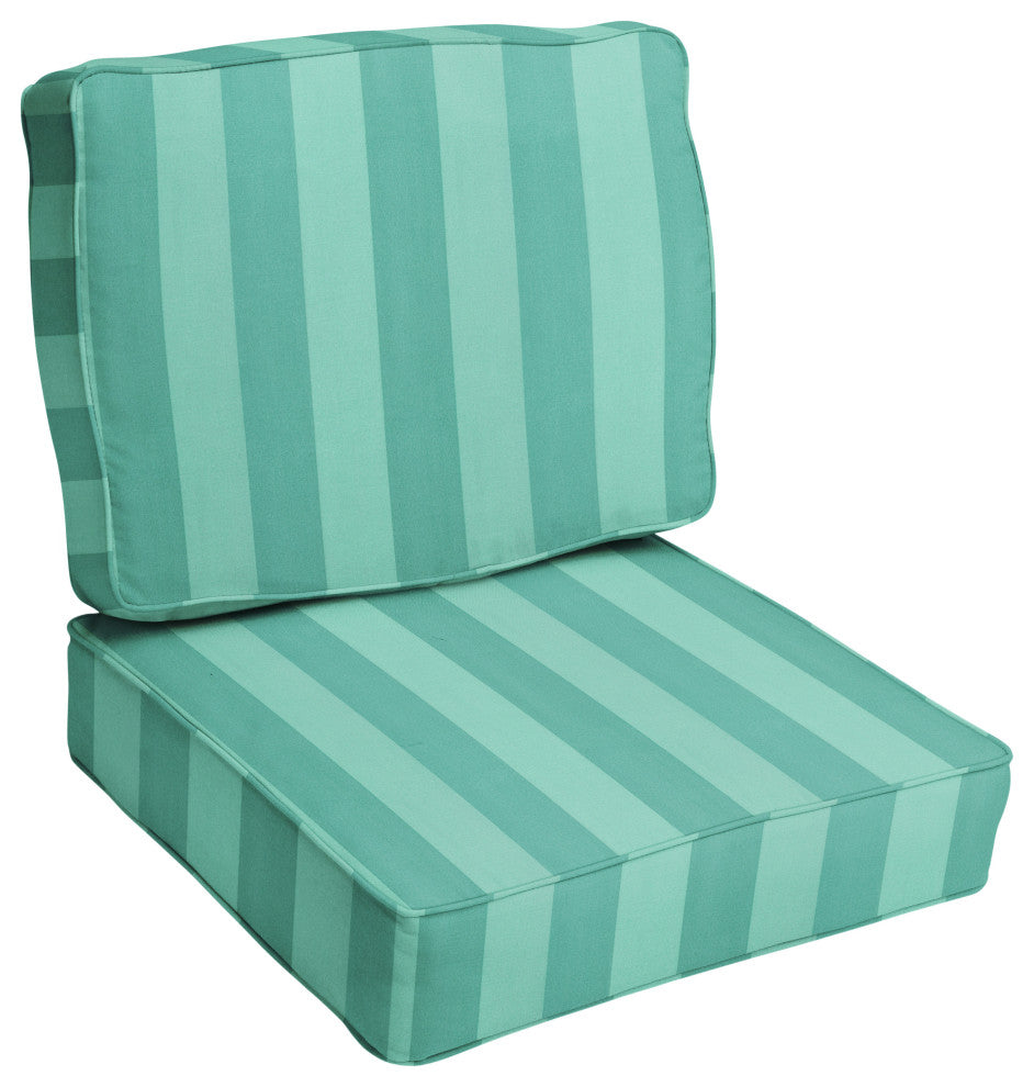 Sorra Home Preview Lagoon Corded Deep Seating Cushion Set, 27"x23"x5"