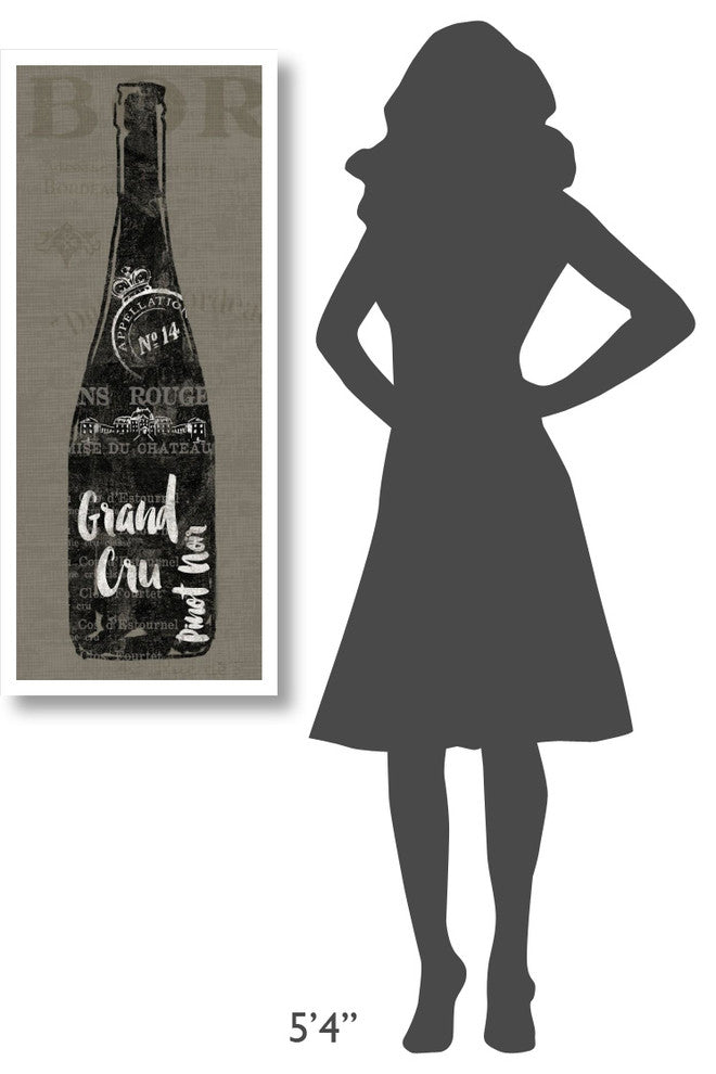 "Linen Wine I" Digital Paper Print by Sue Schlabach, 18"x42"