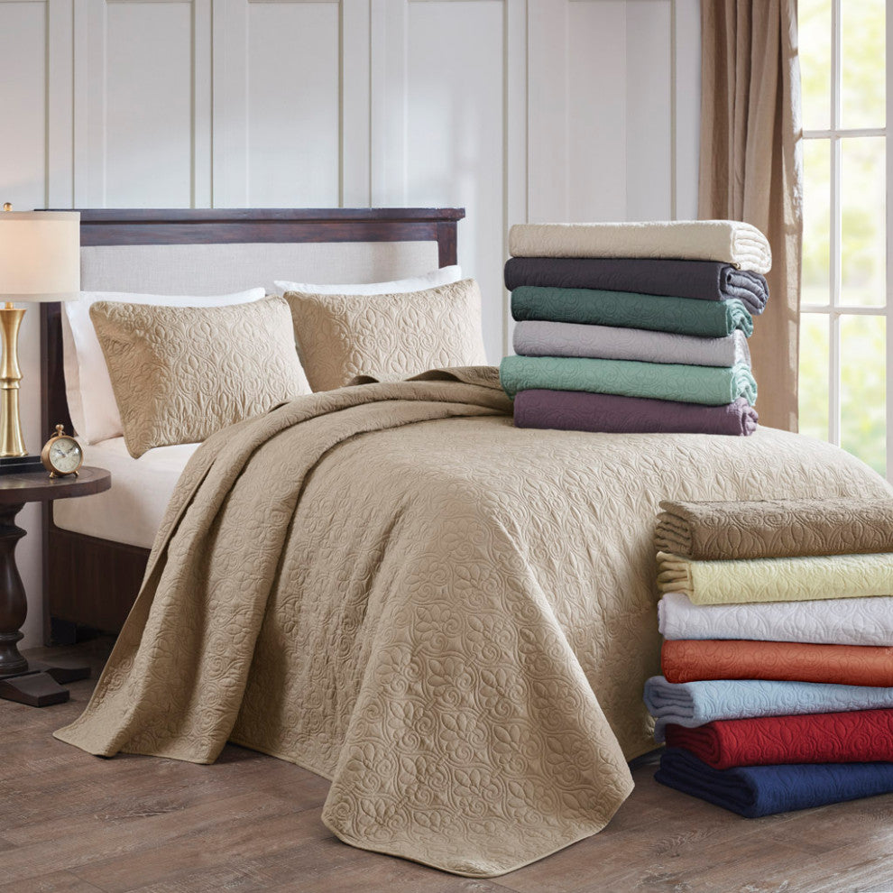 Madison Park Quebec 3 Piece Reversible Bedspread Set