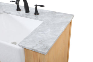 Home Living 22" Farmhouse Natural Wood-Light Bathroom Vanity