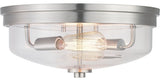 Blakely Collection 2-Light Flush Mount, Brushed Nickel