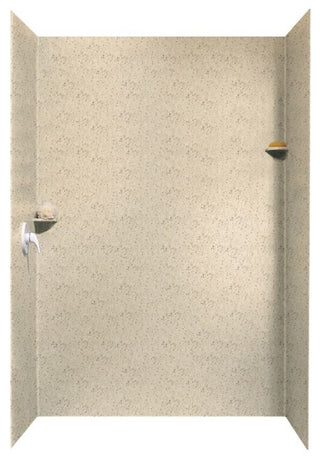 Swan 36x62x96 Solid Surface Shower Wall Surround, Tahiti Desert
