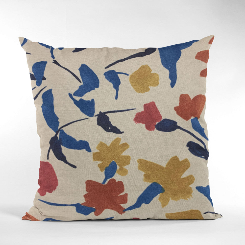 Plutus Multi-Color Creative Print Graphic Print Luxury Throw Pillow, 18"x18"