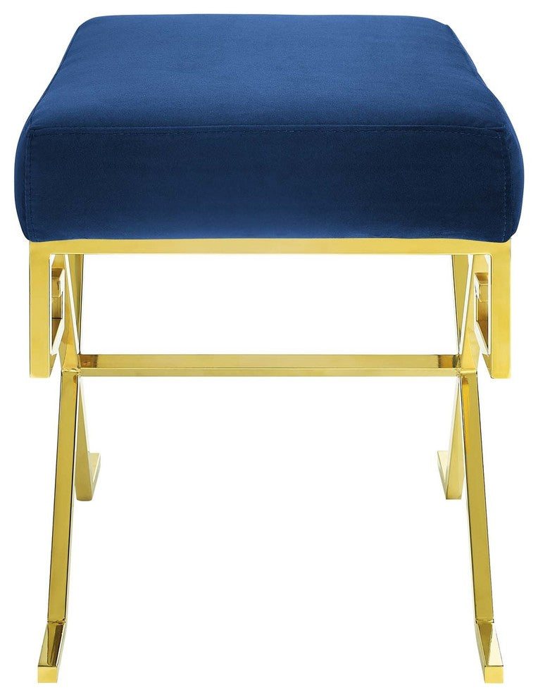 Twist Velvet Bench