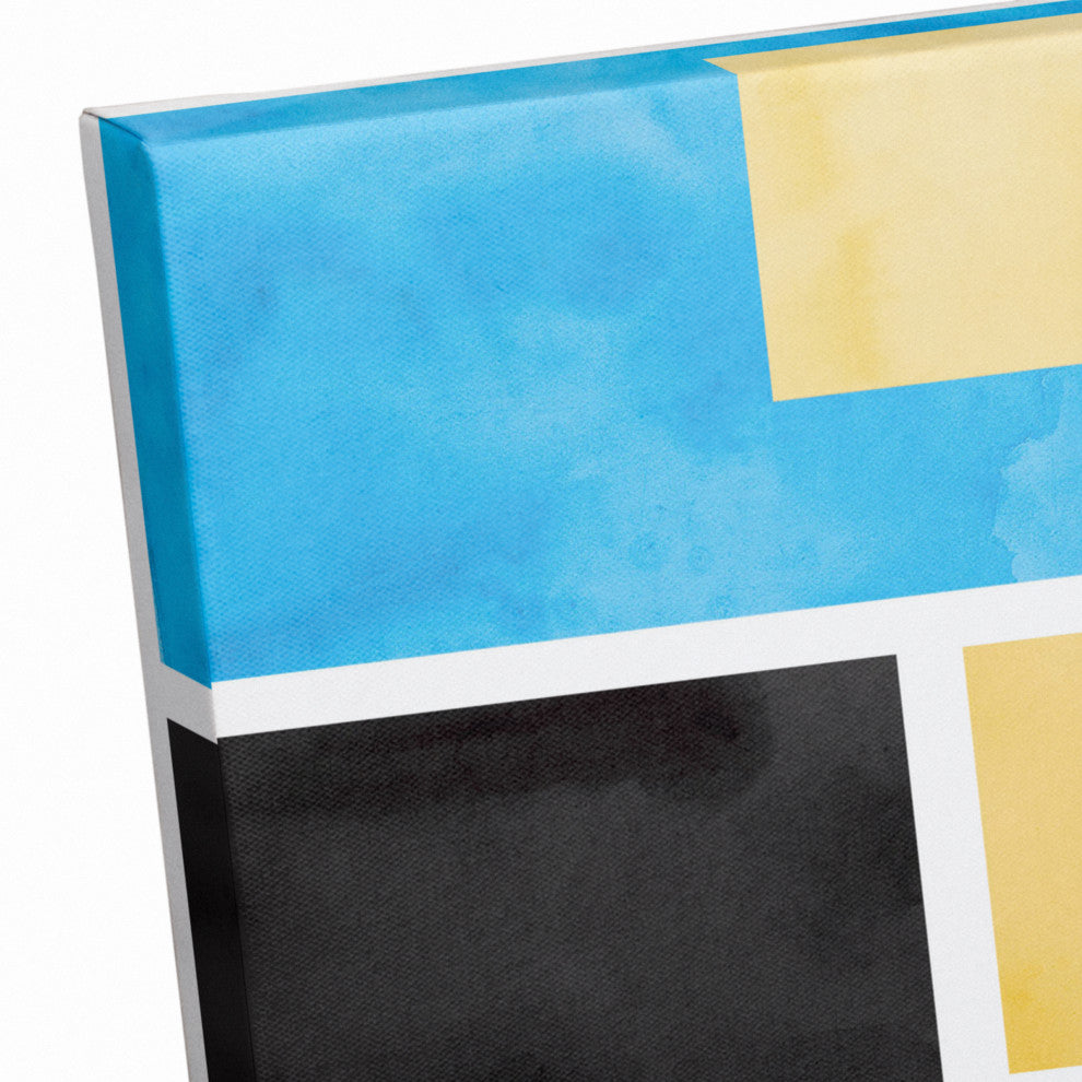 Colorful Primary Abstract 16"x16" Canvas Wall Art