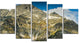 "Rocky Summit in Tatra Mountains" Landscape Wall Art, 5 Panels, 60"x32"