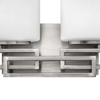 Hinkley Lanza Small Two Light Vanity, Antique Nickel