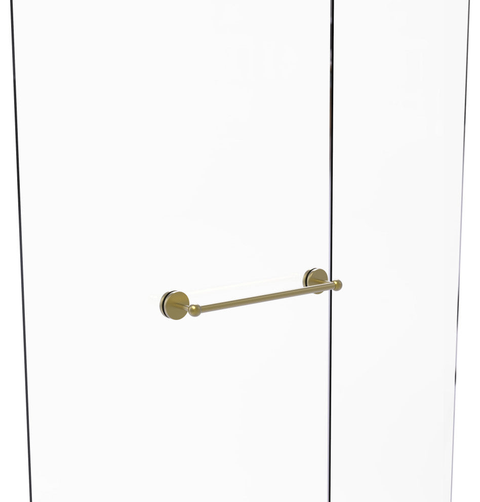 Prestige Skyline 18" Shower Door Towel Bar, Satin Brass