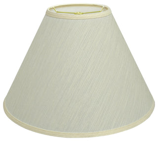 32771 Hardback Empire Shaped Spider Lamp Shade, Eggshell, 7"x18"x12 1/2"