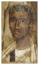 "Mummy Portrait of a Man" Print 2nd Century Romano-Egyptian Artisan, 15"x24"