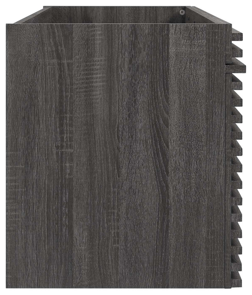 Render 48" Wall-Mount Bathroom Vanity Cabinet, Charcoal
