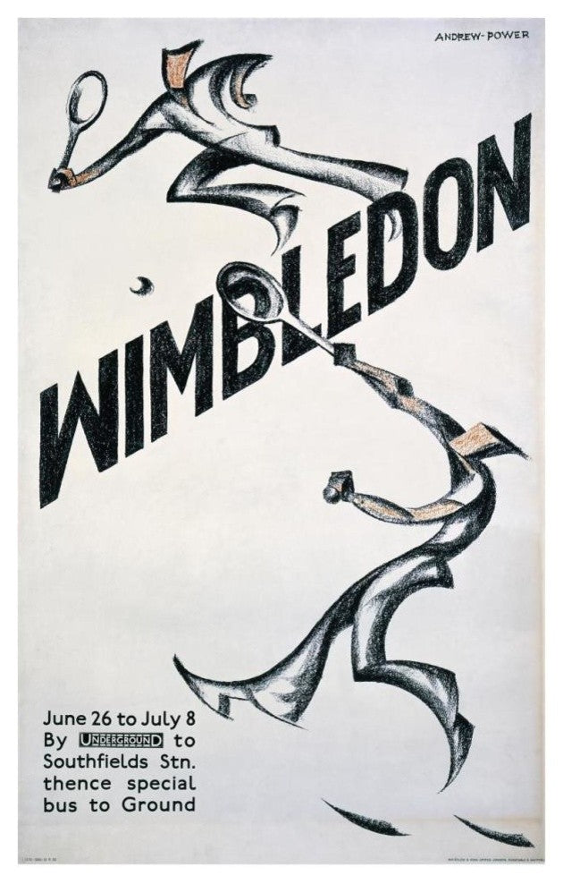 "Wimbledon" Digital Paper Print by Sybil Andrews, 24"x38"