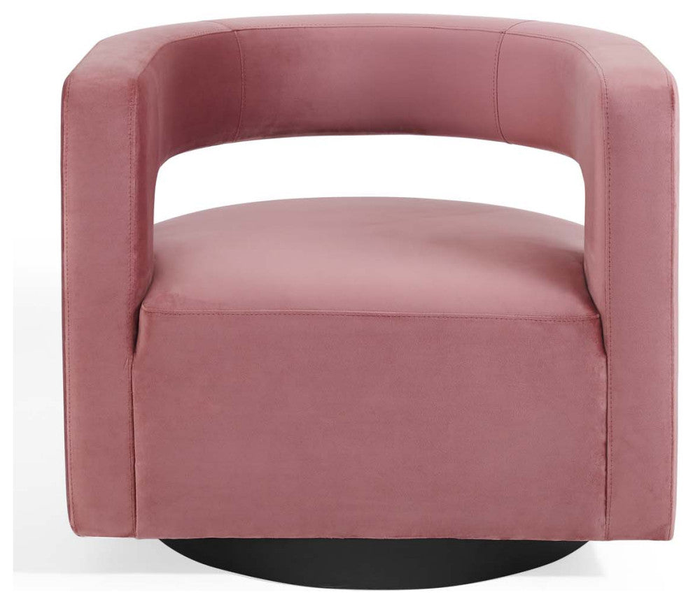 Armchair Accent Chair, Velvet, Pink, Modern, Living Lounge Hotel Hospitality