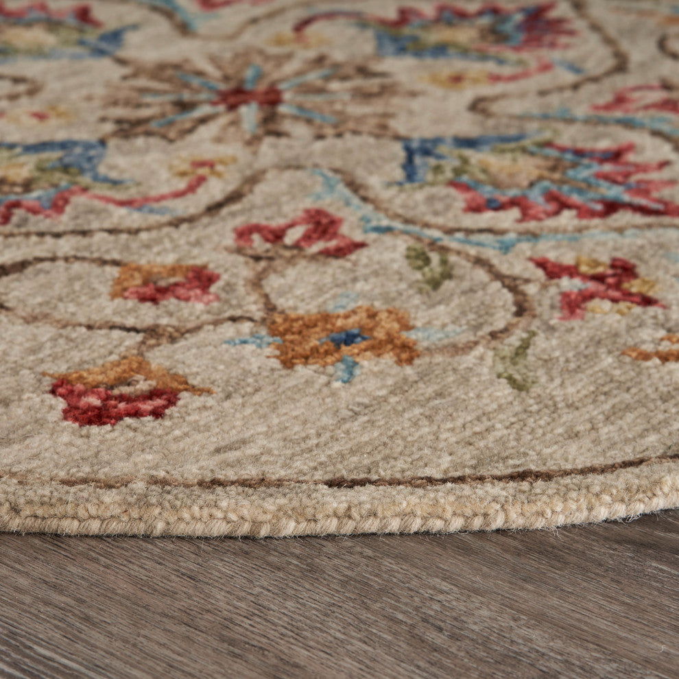 Floral Oasis Area Rug, 6' Round