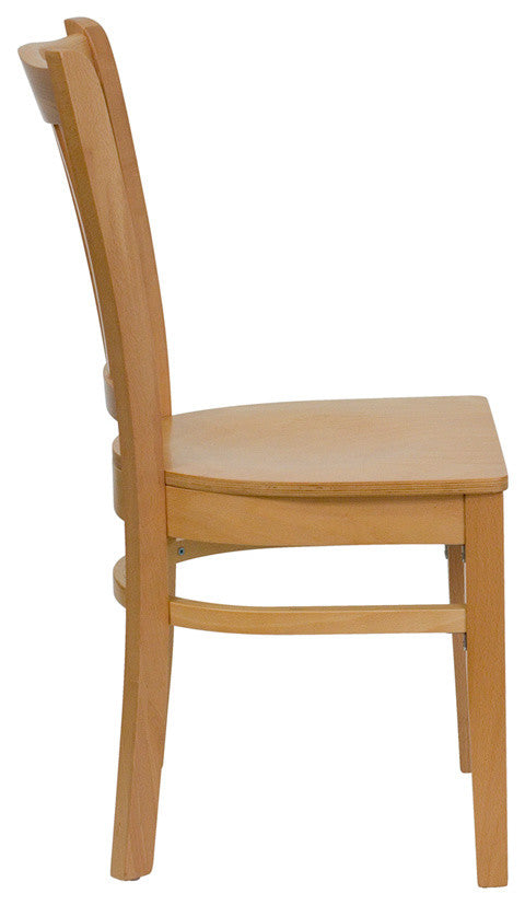 Wood Restaurant Chair, Natural