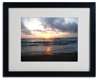 'Gentle Rise' Matted Framed Canvas Art by Monica Fleet