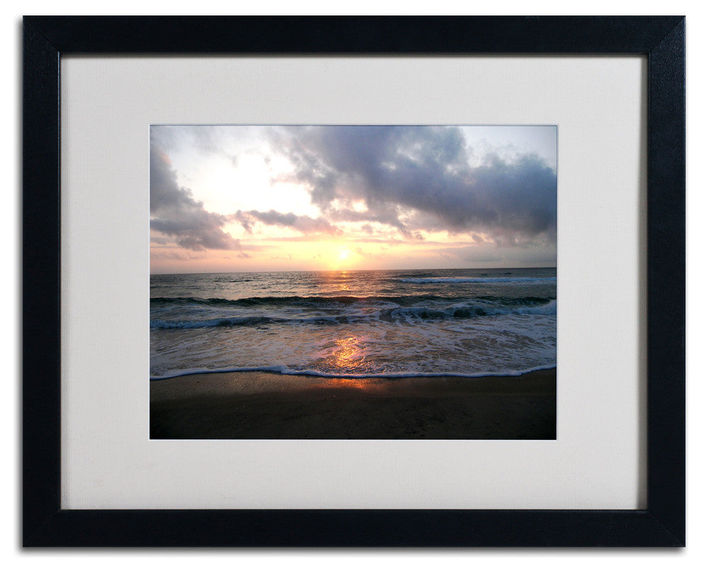 'Gentle Rise' Matted Framed Canvas Art by Monica Fleet