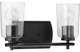 Adley Collection 2-Light Bath and Vanity, Black