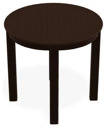 21" Round Marine Grade Outdoor End Table, Kona