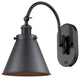 Innovations 918-1W-BK-M13-BK-LED 1 Light 8" Sconce, Matte Black