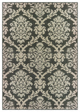 Oriental Weavers Latitude Grey/ Charcoal Floral Indoor/Outdoor Rug 3'3"X5'