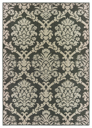 Oriental Weavers Latitude Grey/ Charcoal Floral Indoor/Outdoor Rug 3'3"X5'
