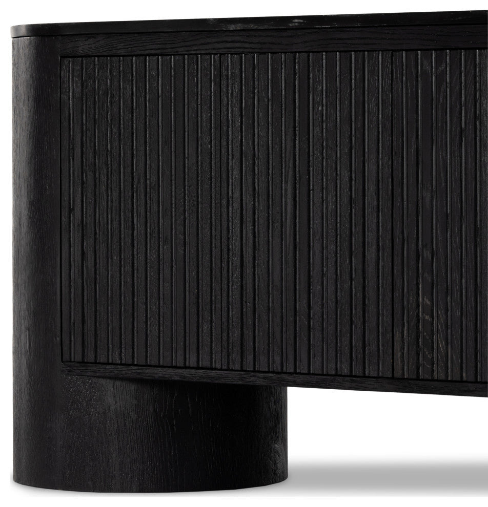 Giovani Media Console-Black Marble