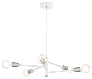 White Modern, Urban, Scandinavian, Chandelier