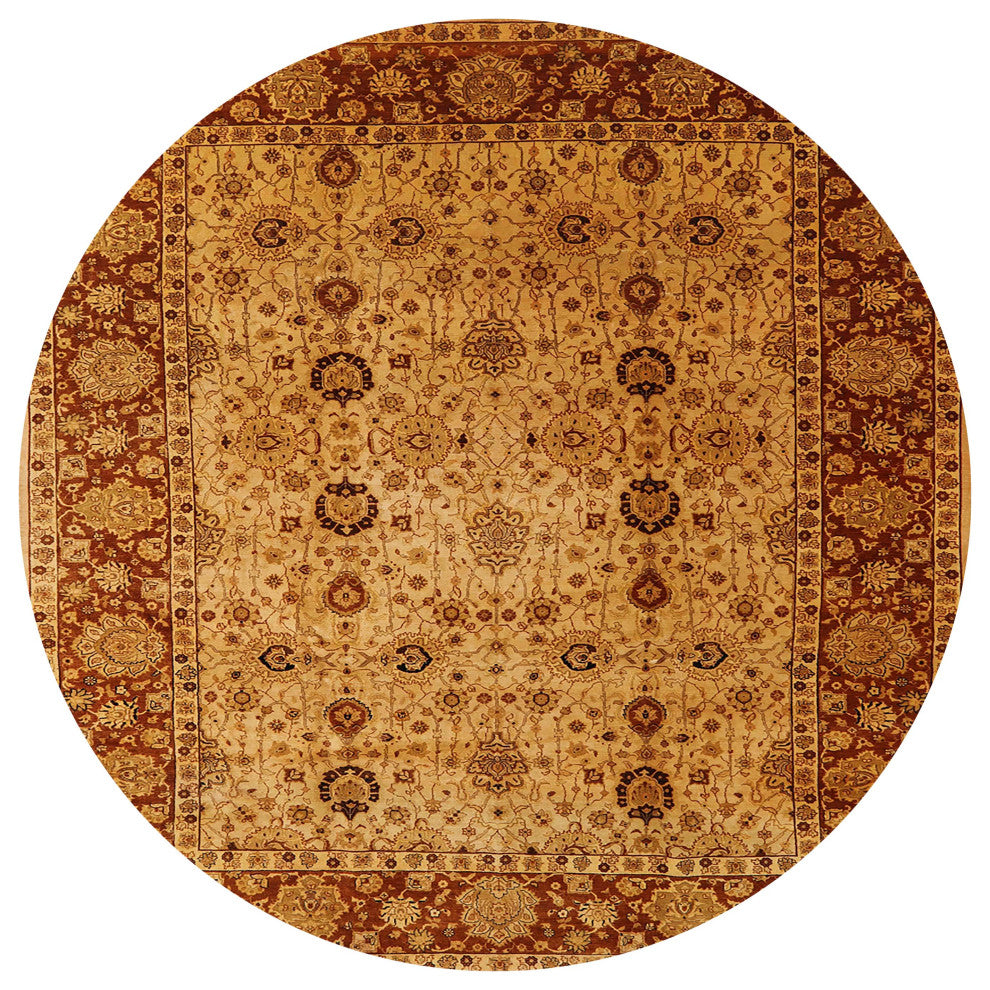 Ahgly Company Indoor Round Mid-Century Modern Area Rugs, 5' Round