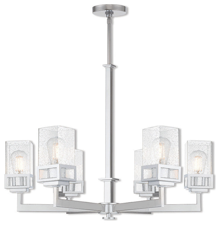 Livex Lighting Harding Polished Chrome Light Chandelier
