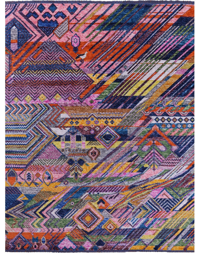 9' 1" X 11' 10" Moroccan Handmade Wool Rug - Q14800