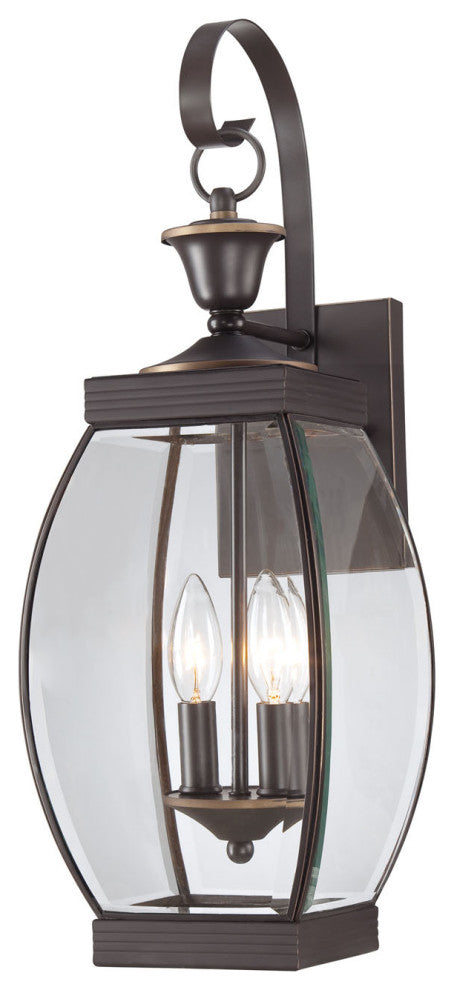 Oasis 2-Light Outdoor Lantern, Medici Bronze