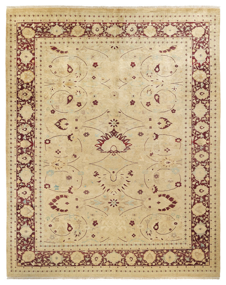 Addison, One-of-a-Kind Hand-Knotted Area Rug Ivory, 9'2"x11'10"