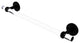 Clearview 30" Towel Bar with Twisted Accents, Matte Black