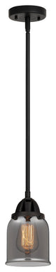 Small Bell Mini Pendant, Matte Black, Plated Smoke, Plated Smoke