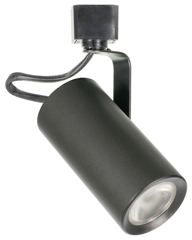 1 Light LED Track Head H System, Contemporary Series, Black