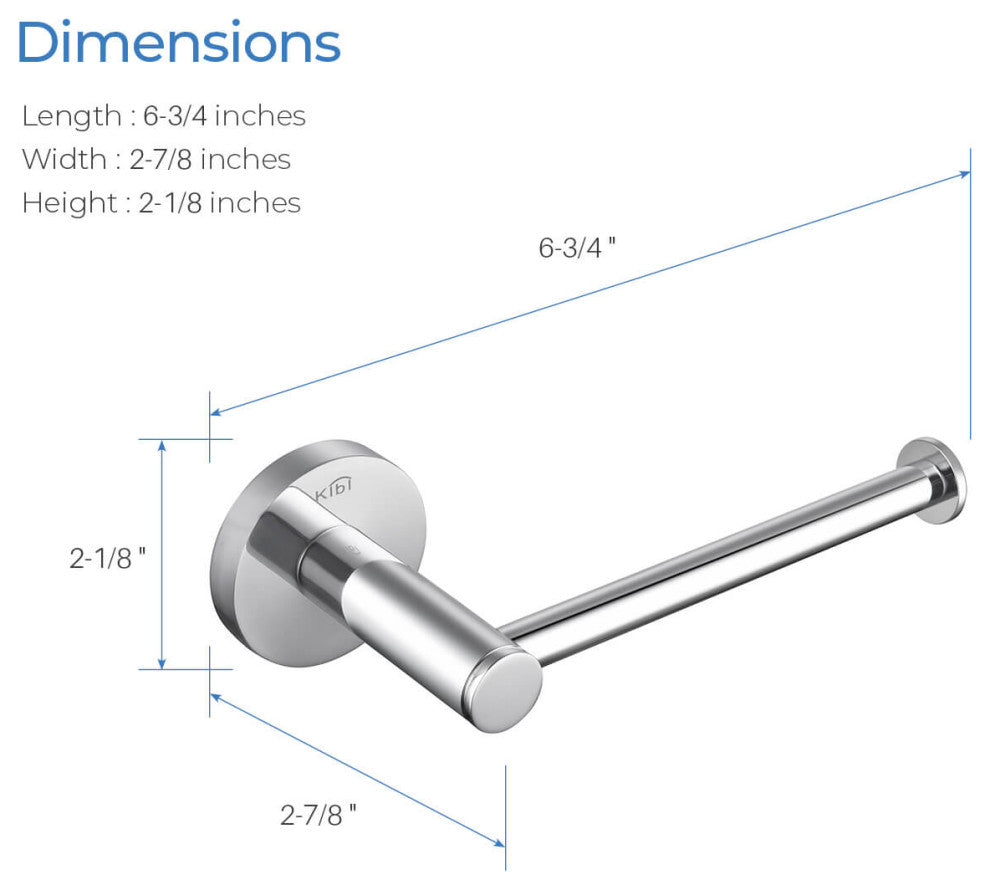 Circular Bathroom Tissue Holder KBA1402, Chrome